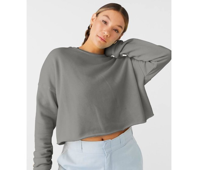 WOMEN'S CROPPED CREW FLEECE BELLA + CANVAS BE7503