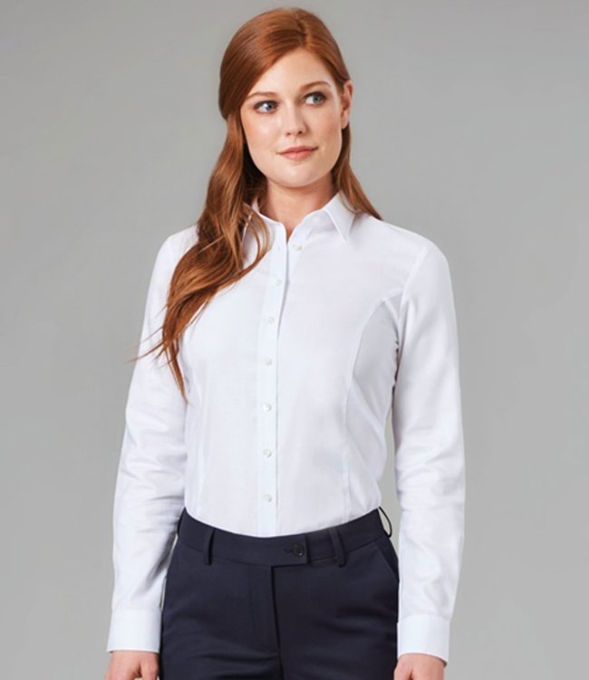 Ladies Albany Long Sleeve Classic Oxford Shirt Brook Taverner BK589