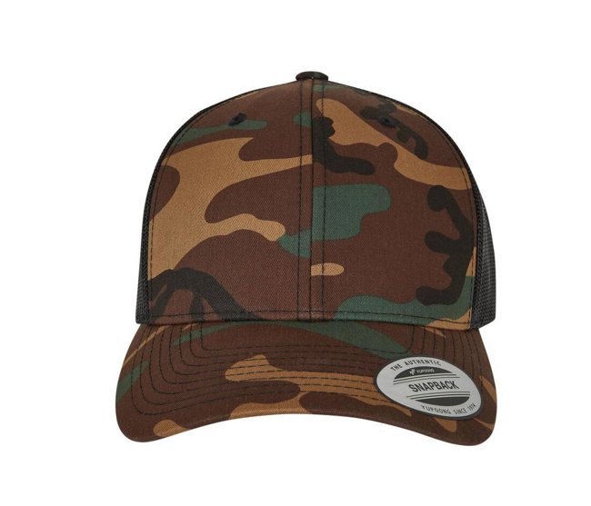 RETRO TRUCKER CAMO FLEXFIT 6606CA