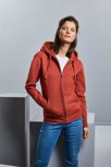 Russell Ladies Authentic Melange Zip Hood Sweat Russell 9263F