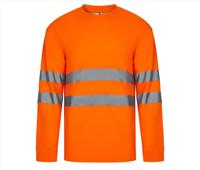 COTON/POLYESTER LS HIGH VISIBILITY T-SHIRT VELILLA V35614