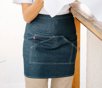 SHORT DENIM APRON VELILLA V4206