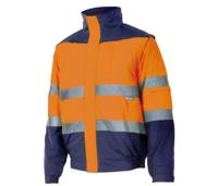 TWO-TONE HIGH VISIBILITY PADDED JACKET VELILLA VL161